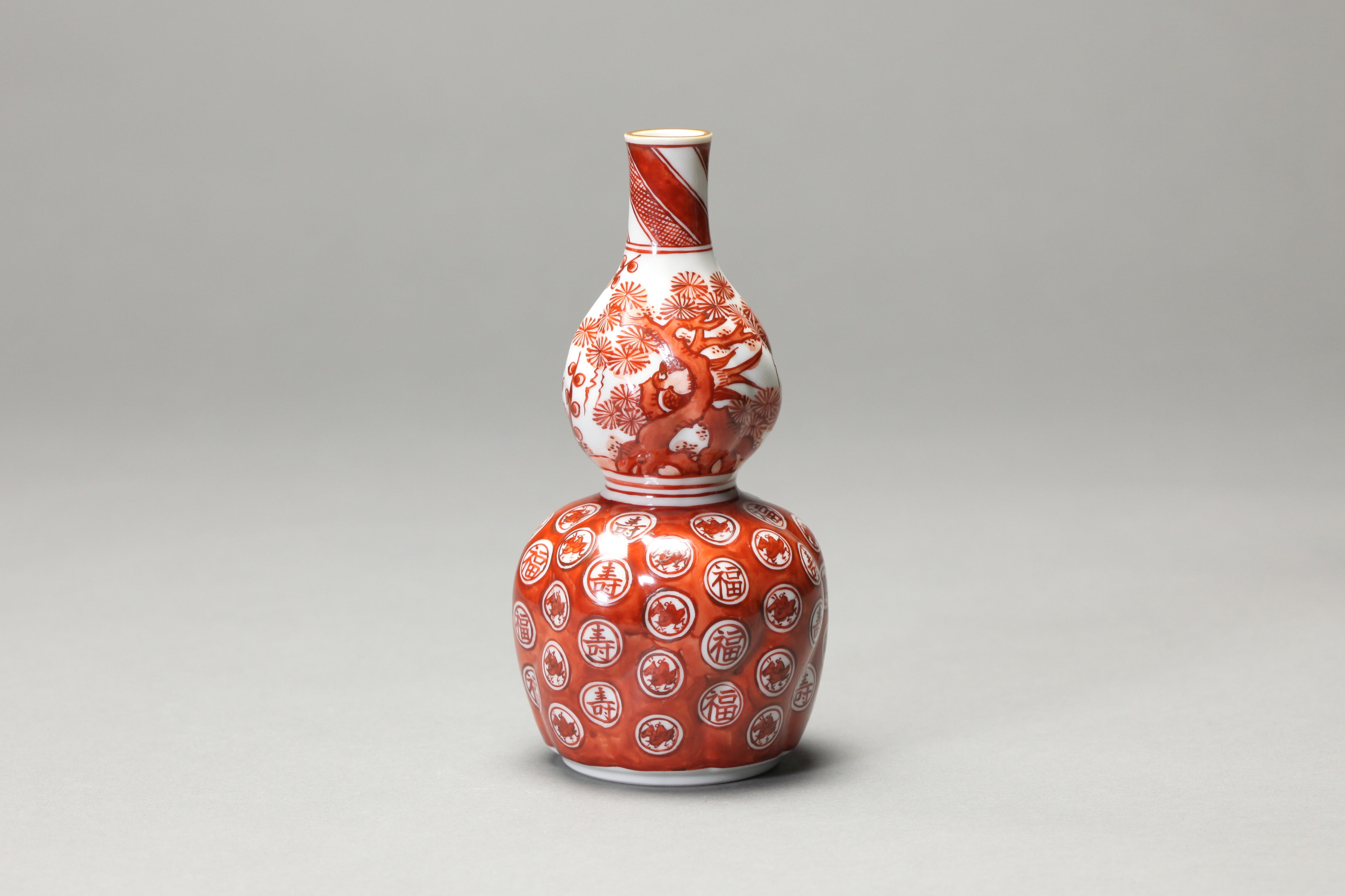 Ｓ２４６ 水指 『祥瑞花鳥画』『叶松谷造』『桃摘み』共箱 茶道具 U-ms02394-04.jpg